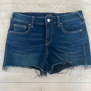 True Religion Denim Jean Shorts Mid Rise Size 28